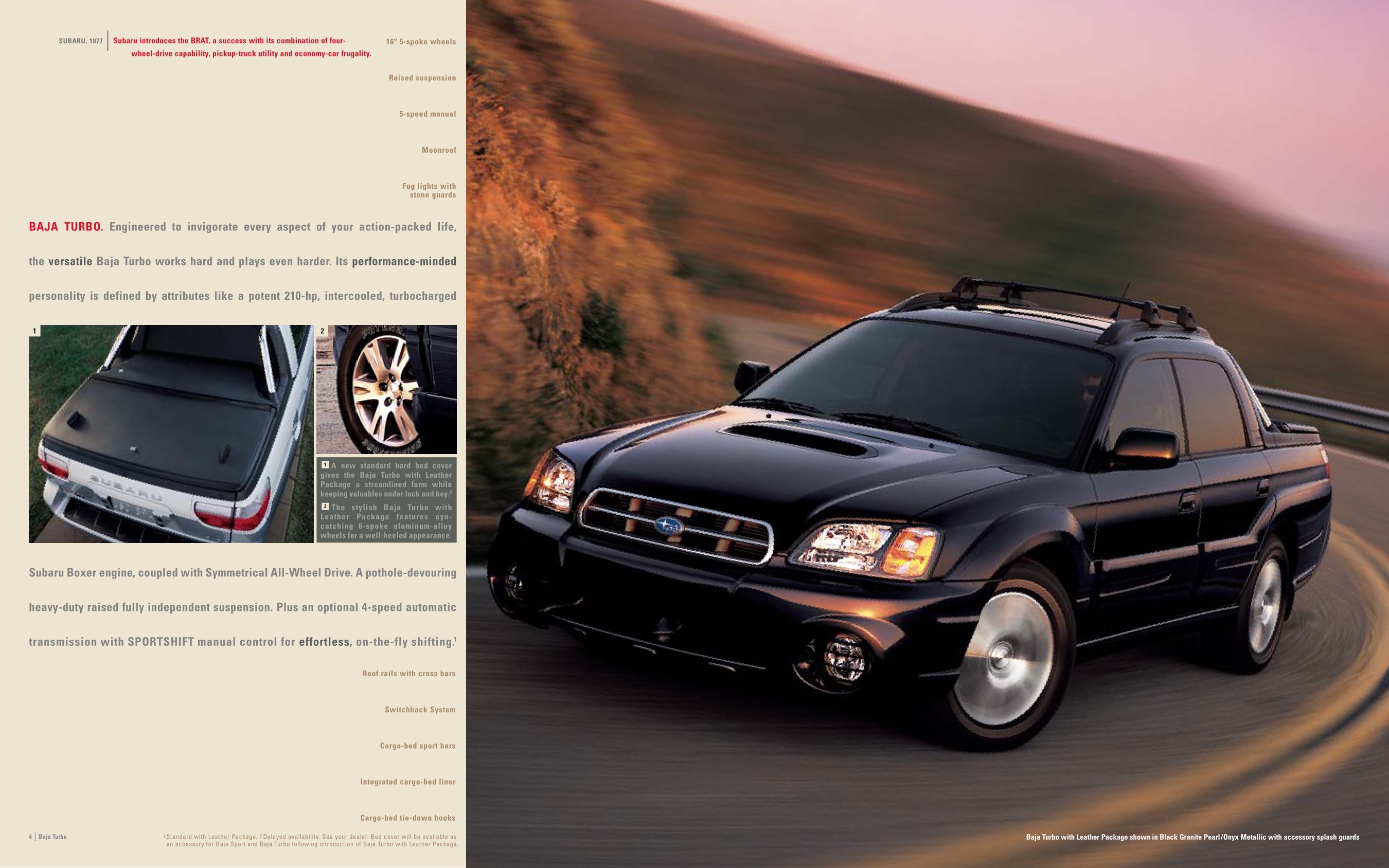2005 Subaru Baja Brochure Page 6